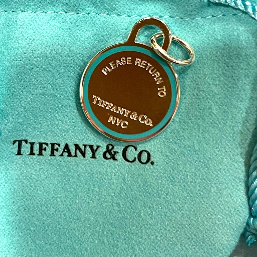 Tiffany & Co. Return to Tiff. Round Tag Charm-NEW!